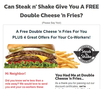 Steak N' Shake Email image